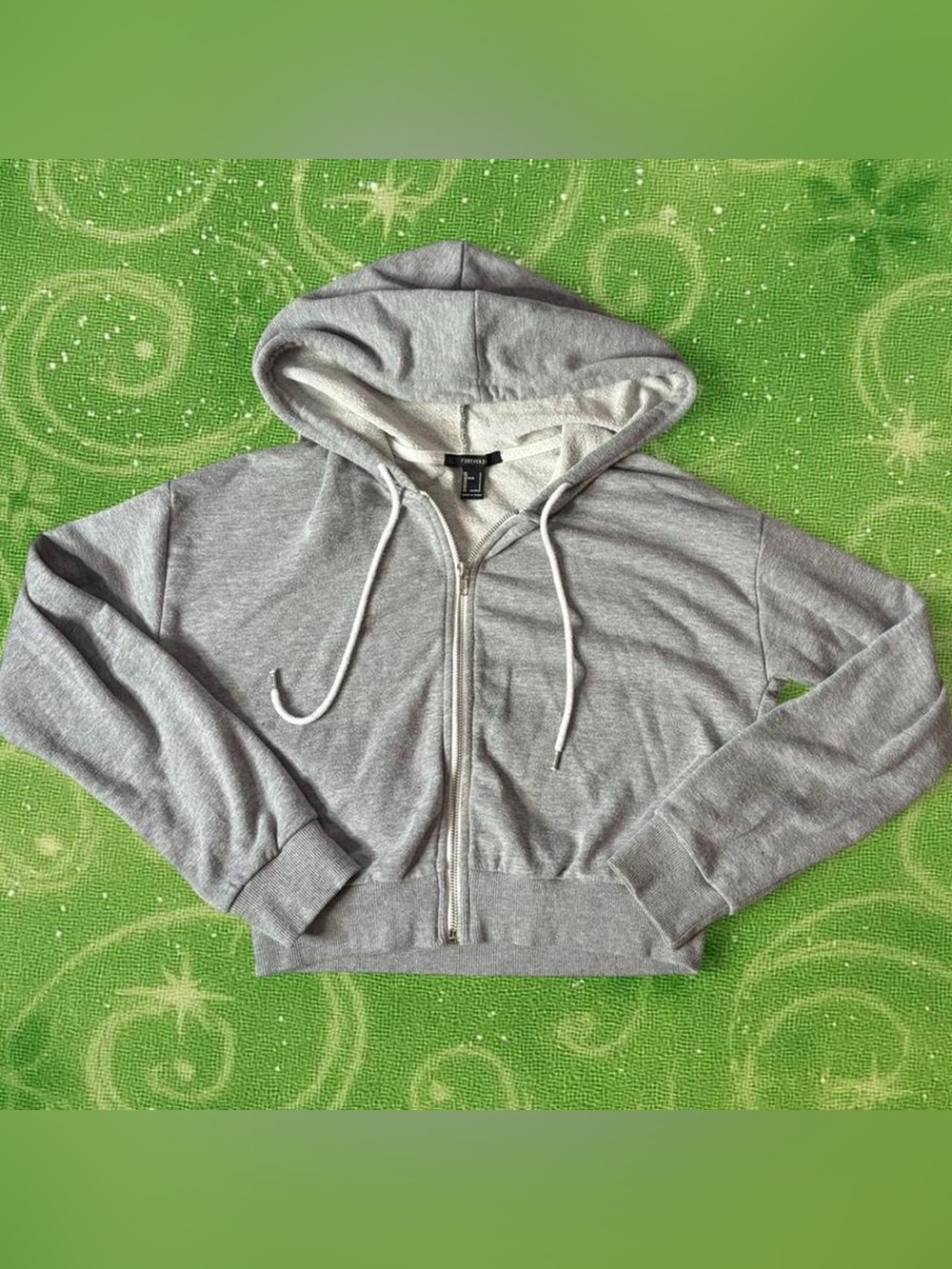 Forever 21 Heather Gray Zip-Up Jacket